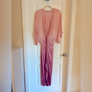 Young Broke and Fabulous Siren Maxi Dress in Coral XS